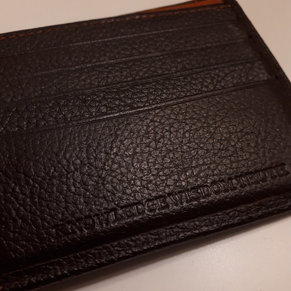 Robert Graham Brown Leather Paisley Embossed Wallet - Picture 6 of 7